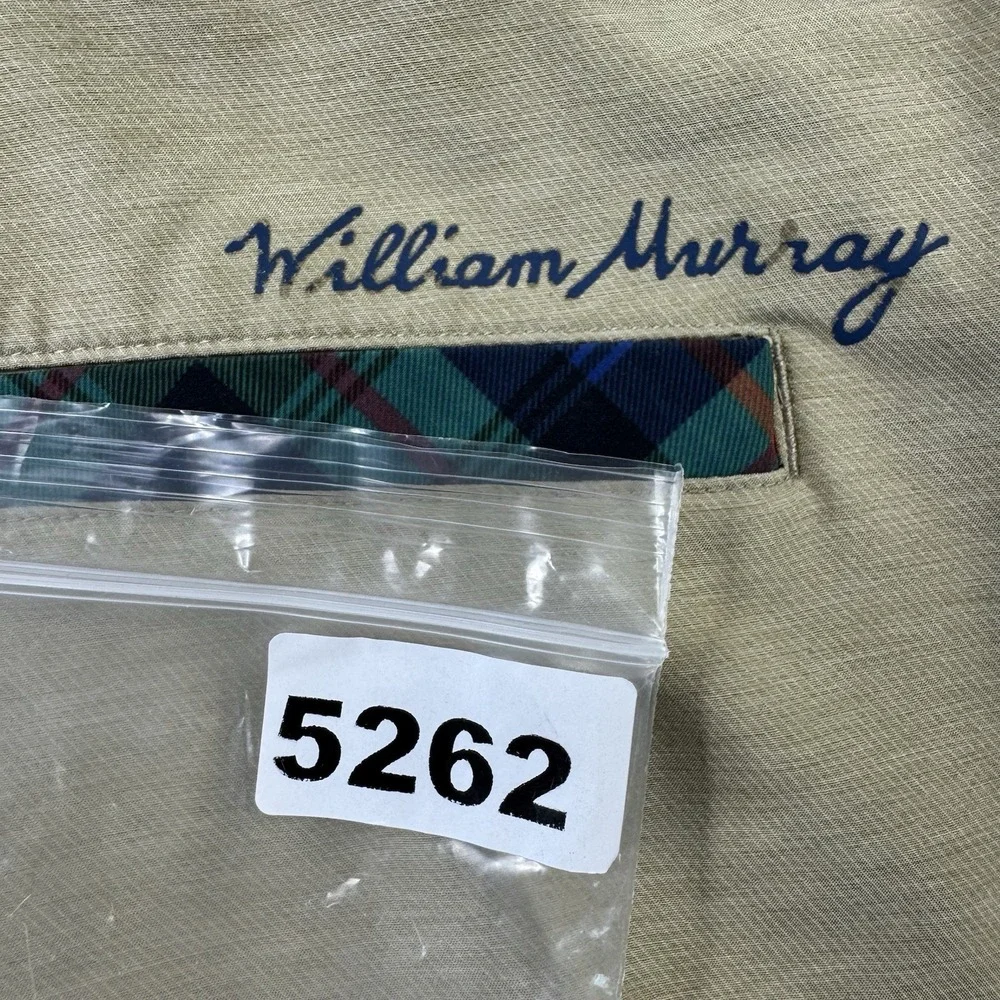 William Murray Tan Performance Mens Golf Shorts Tartan Plaid Size 36 Chino